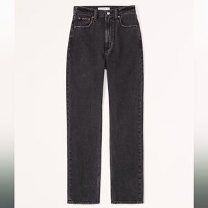 Abercrombie Ultra High Rise Ankle Straight Jean